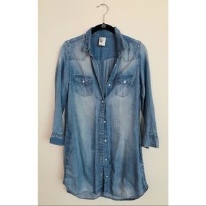 H&M Denim Shirt Dress Size 4